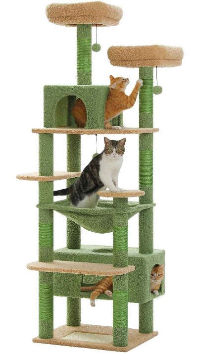 Arbre à chat XXL / Multi - activités 184cm vert