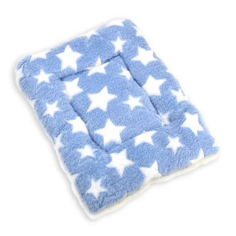 bleu étoiles tapis de lit pour chat