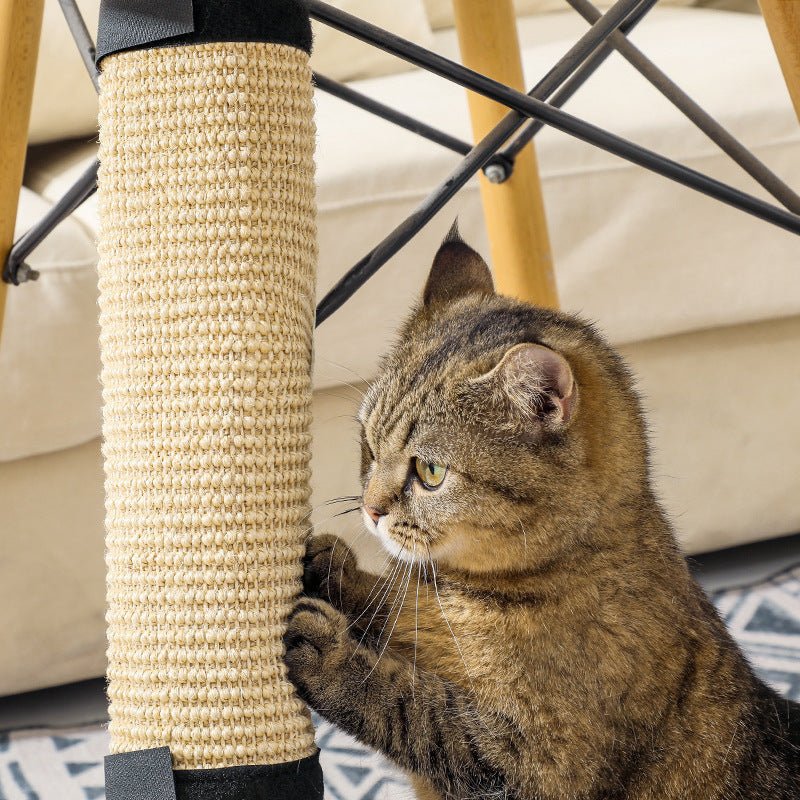 chat griffe sur griffoir pour chat