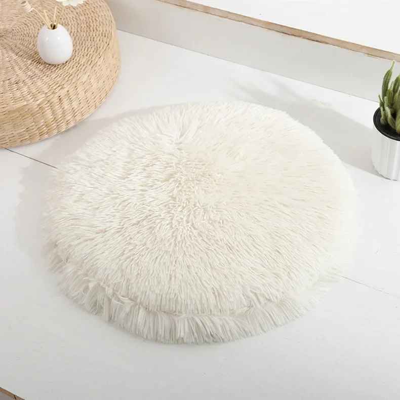 tapis de lit chat blanc