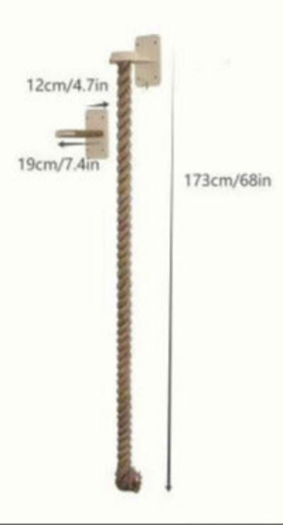 dimensions du Griffoir pour chat corde murale