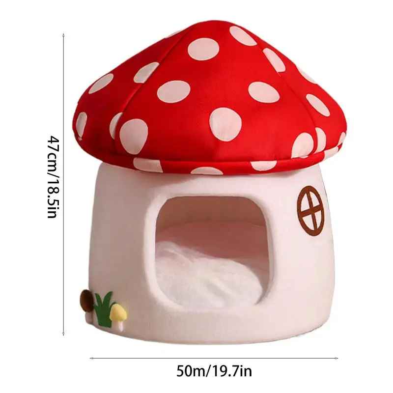 dimensions de la niche Ă chat champignon