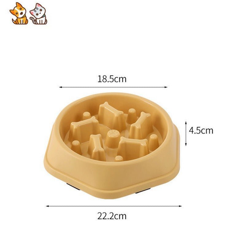 Gamelle anti glouton chat - Forme os - Chat - Mellow