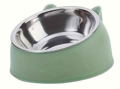 Gamelle chat | Oreilles de chat inclinaison à 15° - vert