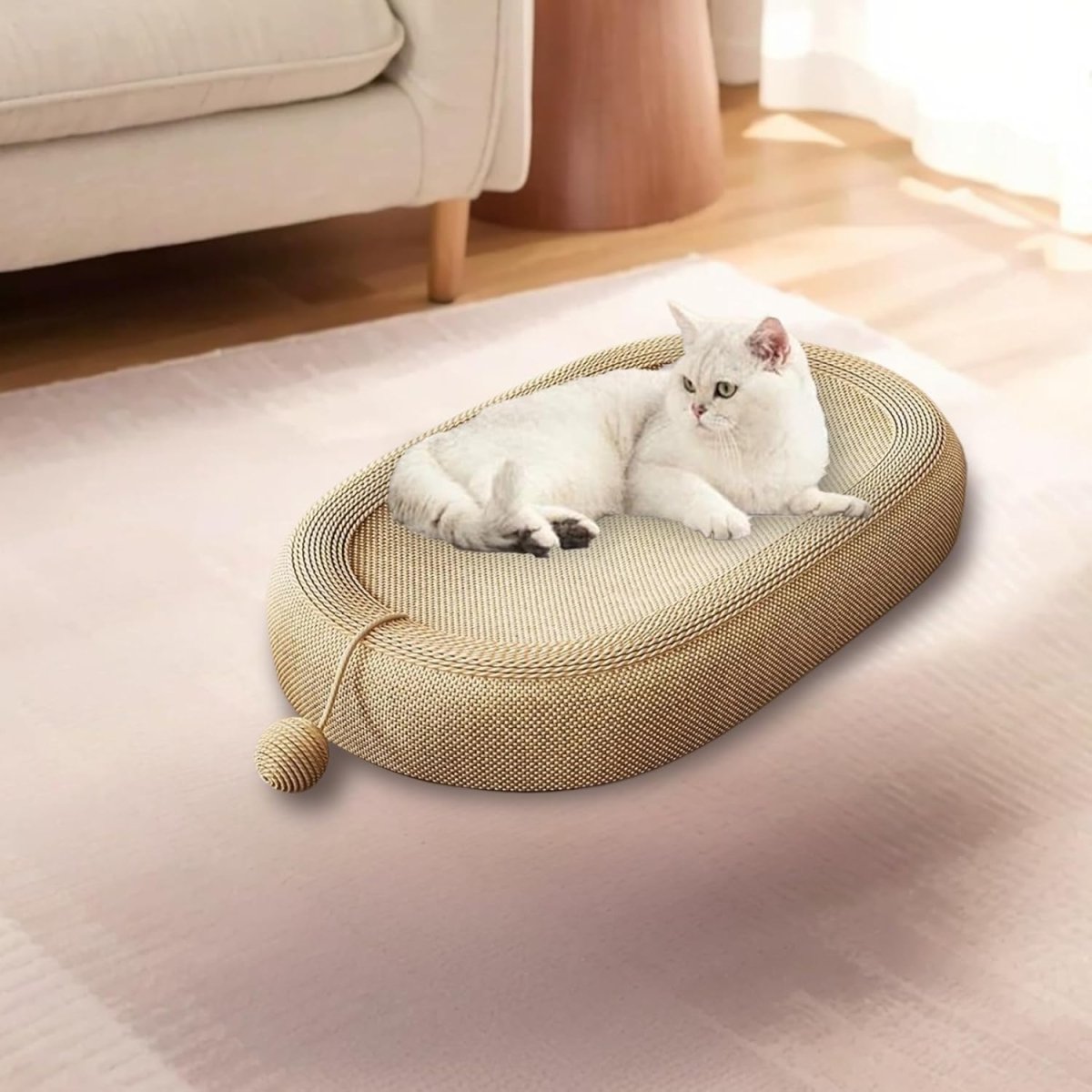 Griffoir lit chat de forme ovale - Chat - Mellow