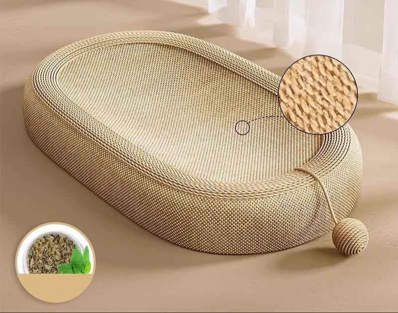 Griffoir lit chat de forme ovale - Chat - Mellow