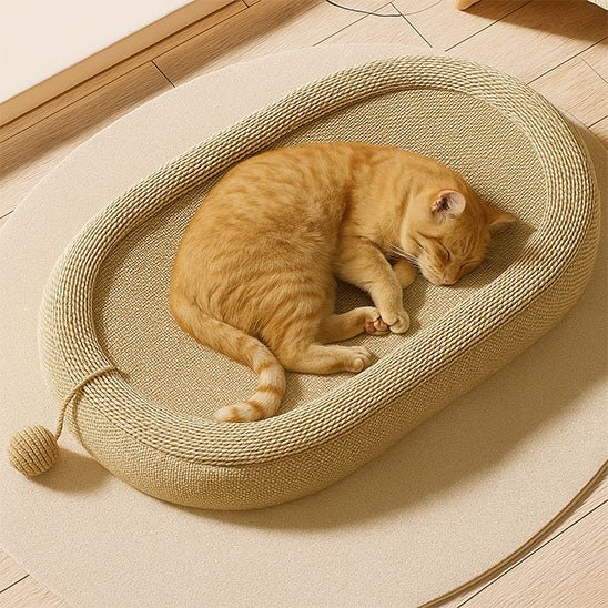 Griffoir lit chat de forme ovale - Chat - Mellow