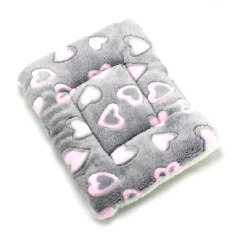 gris coeur tapis de lit pour chat