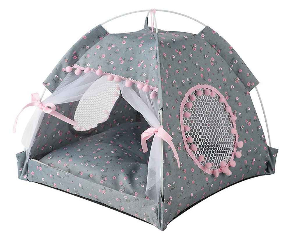gris tente pour chats