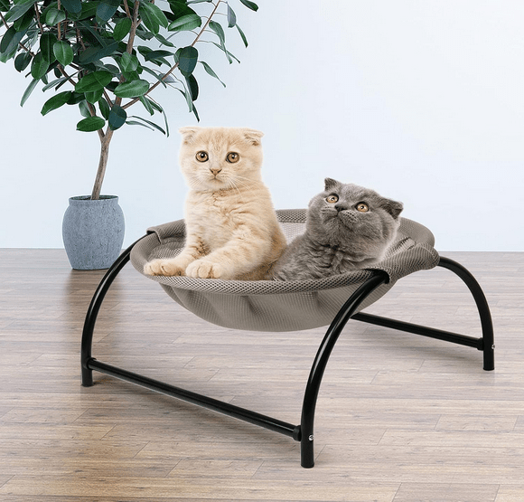 Hamac surélevé pour chat avec 2 chatons