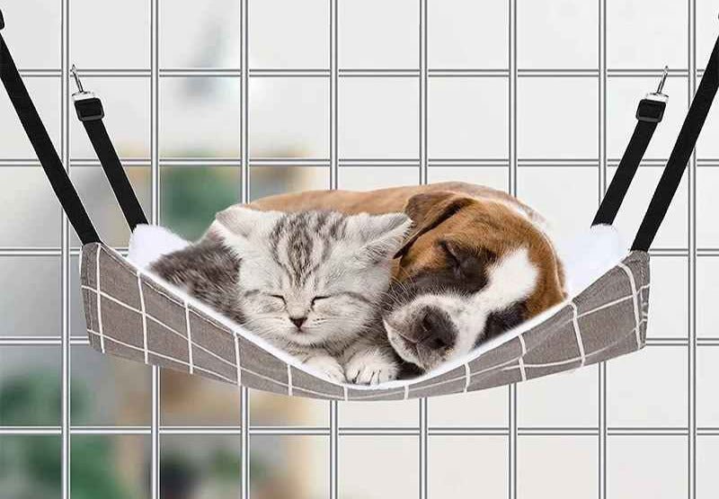 Hamac suspendu pour chat à crochets métalliques - Chat - Mellow