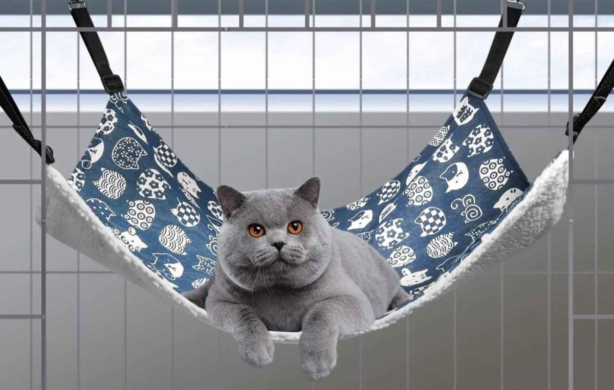 Hamac suspendu pour chat à crochets métalliques - Chat - Mellow