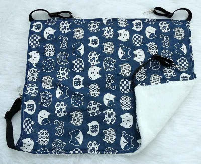 Hamac suspendu pour chat à crochets métalliques chats bleus