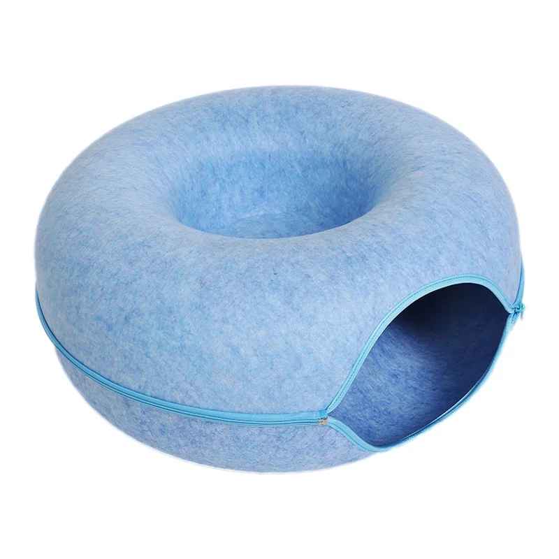 lit pour chat bleu