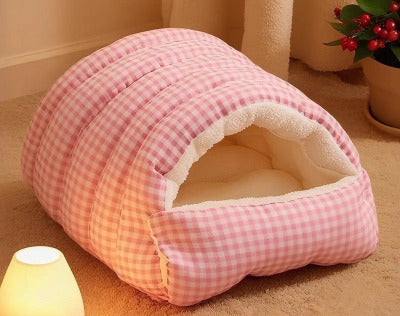 lit pour chat rose