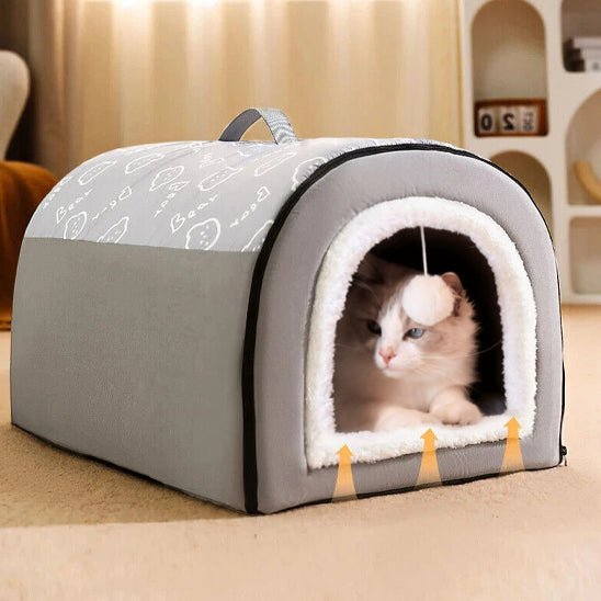 niche pour chat et coussin respirant