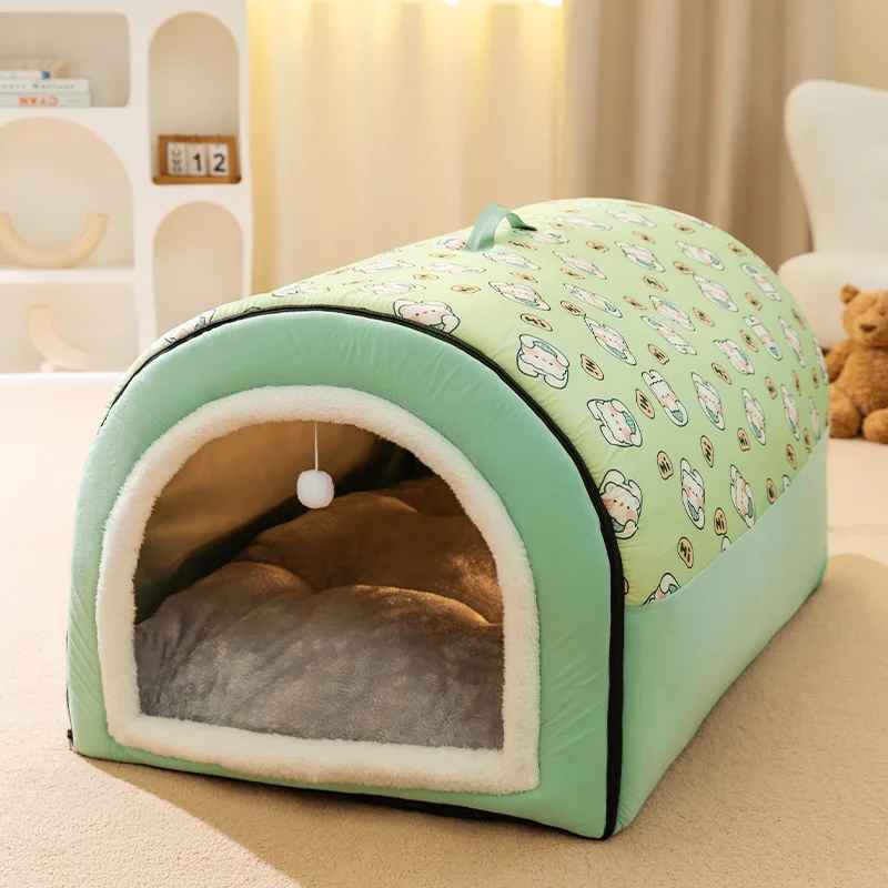 niche pour chat vert