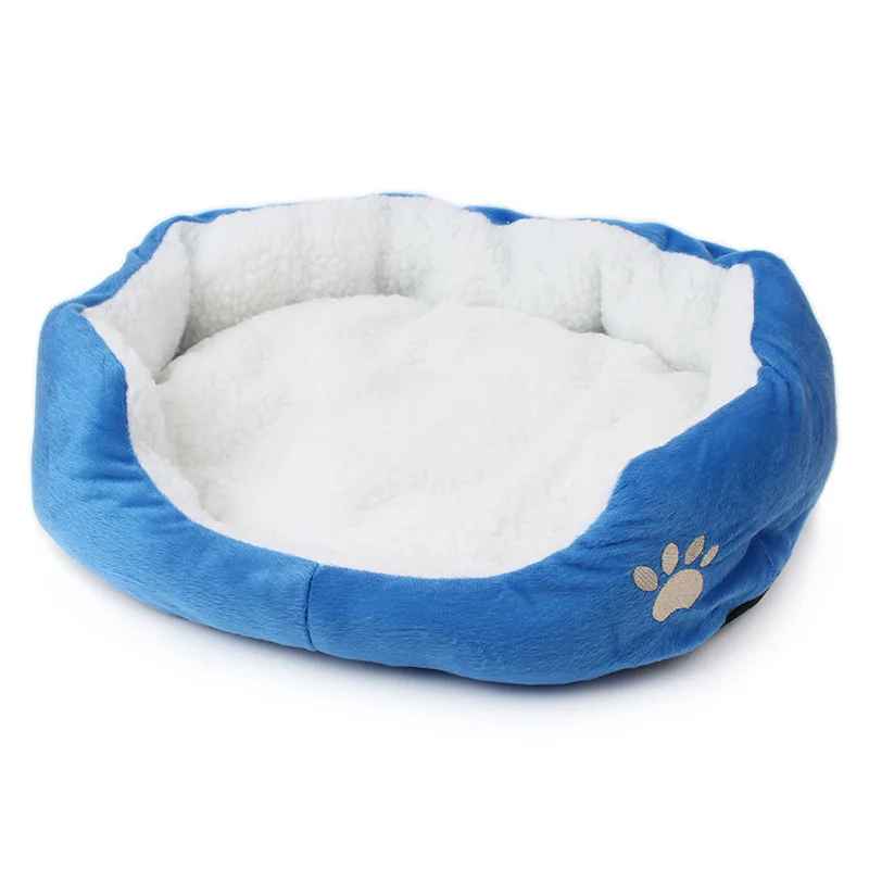 panier corbeille a chat bleu