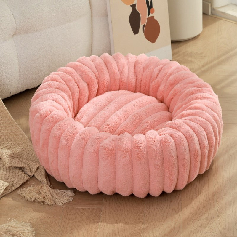 rose lit pour chat beignet