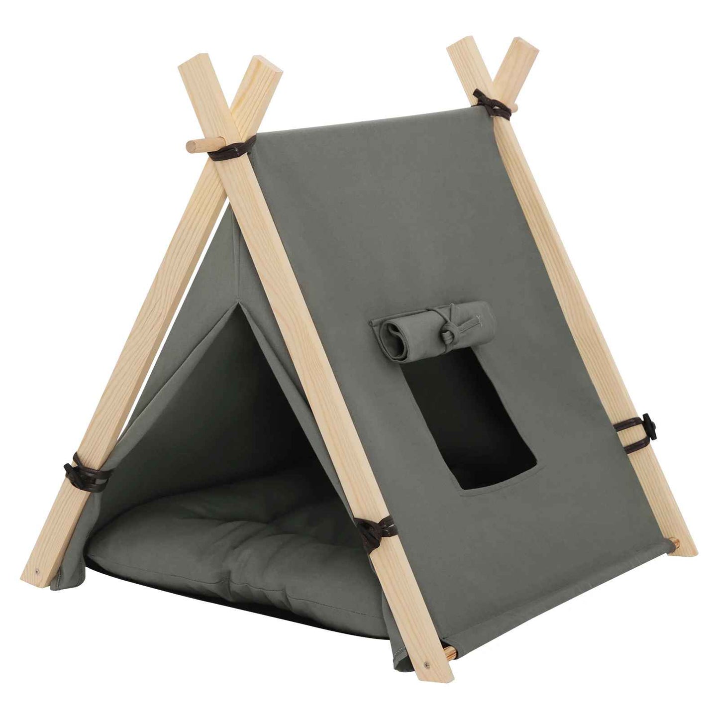 tente pour chat grise