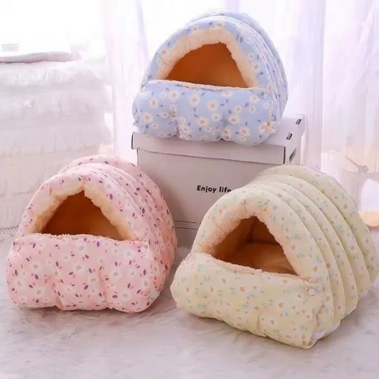 trois coloris lit pour chat