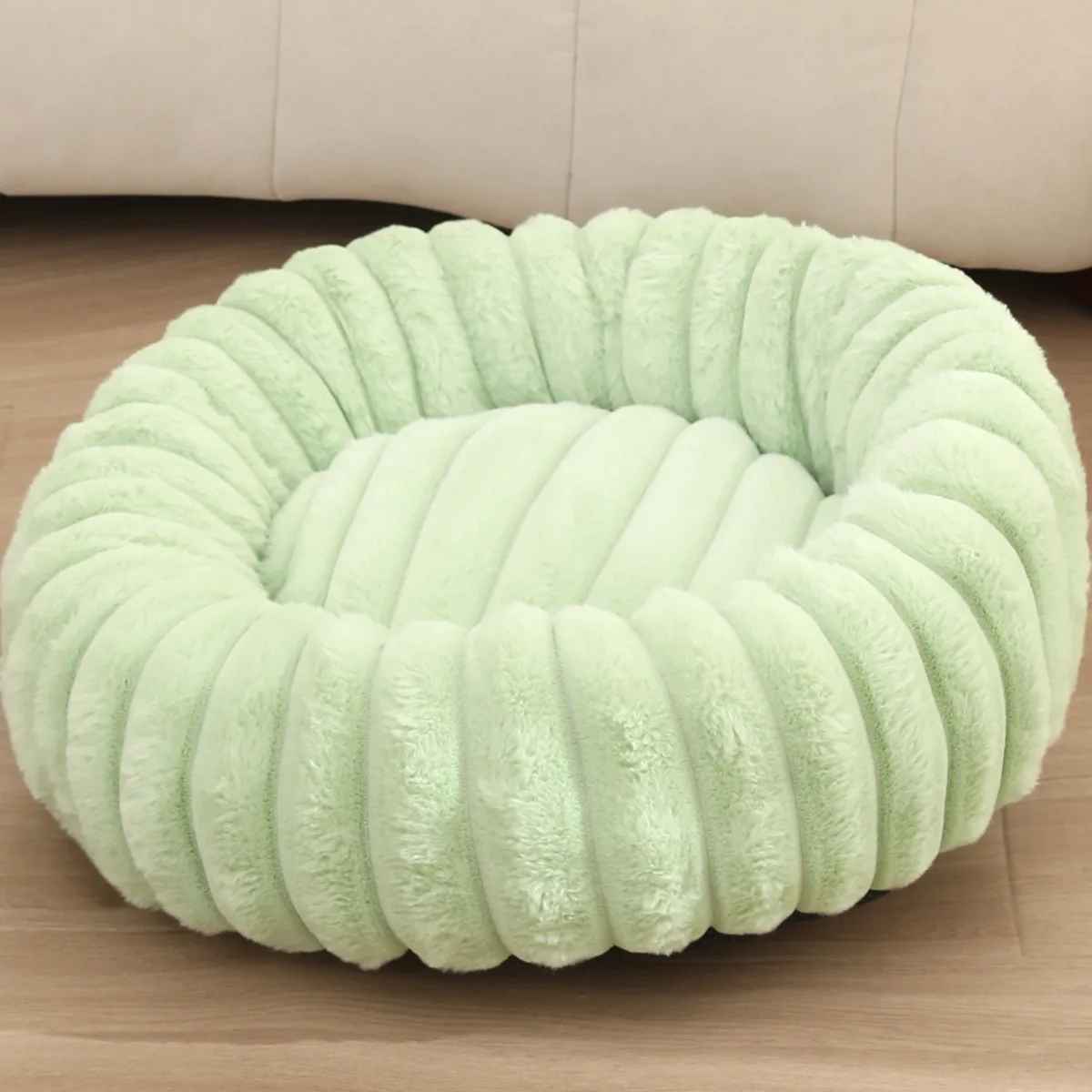 vert lit pour chat beignet