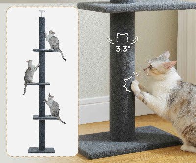 Arbre a chat XXL| Modulable 228 - 273cm griffoir poteau