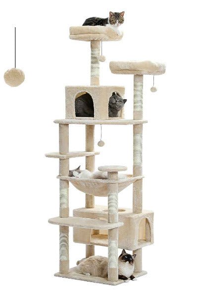 Arbre à chat XXL / Multi - activités 184cm beige