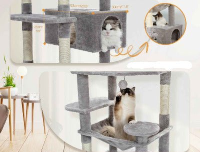 Arbre à chat XXL / Multi - activités 184cm couchage