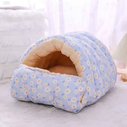 lit pour chat bleu