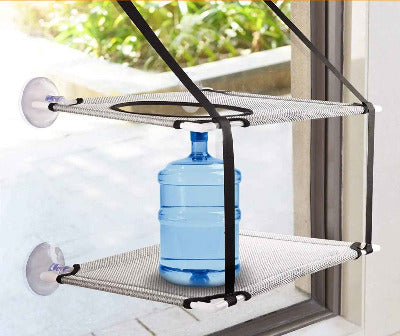 bouteille eau sur hamac chat fenêtre double pour force portante