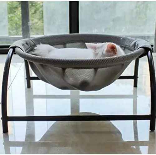 chat enfoui dans hamac pour chat