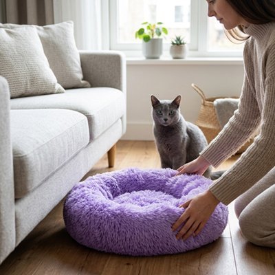 Coussin à Chat | Donut Ultra - Doux - Chat - Mellow