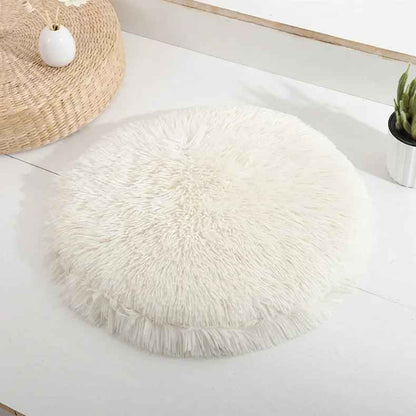 tapis de lit chat blanc