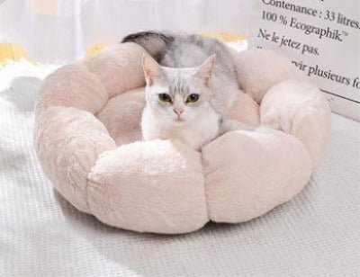 Coussin moelleux chat / Motif floral - Chat - Mellow