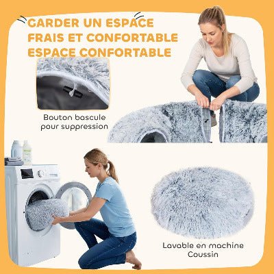Coussin pour chat / Donut avec tunnel de jeu - Chat - Mellow