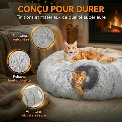 Coussin pour chat / Donut avec tunnel de jeu - Chat - Mellow