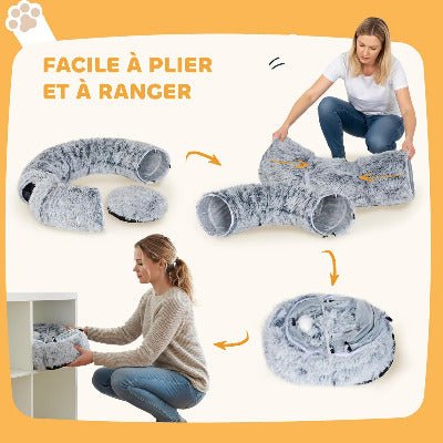 Coussin pour chat / Donut avec tunnel de jeu - Chat - Mellow