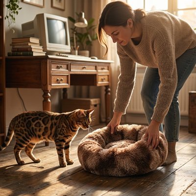 Coussins Chat | Donut Ultra - Moelleux - Chat - Mellow