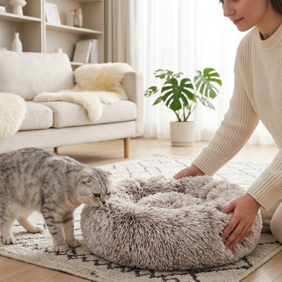 Coussins Chat | Donut Ultra - Moelleux - Chat - Mellow