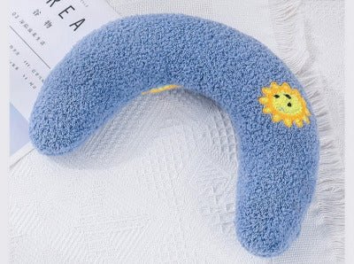 Coussins Chat, Oreiller ergonomique | ComfortBanana - bleu