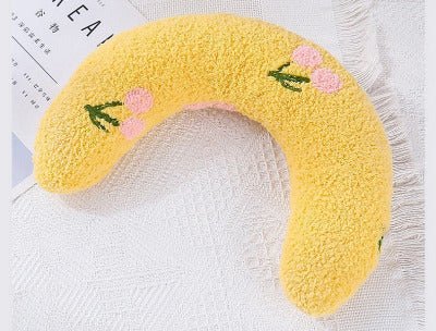 Coussins Chat, Oreiller ergonomique | ComfortBanana - jaune