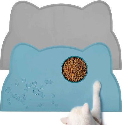 présentation de deux Tapis d'alimentation pour chat 
