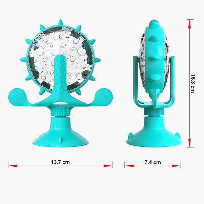 dimension du Distributeur Jouet de croquettes pour chat Grande roue 