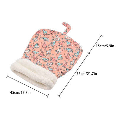 dimensions sac de couchage pour chat rose