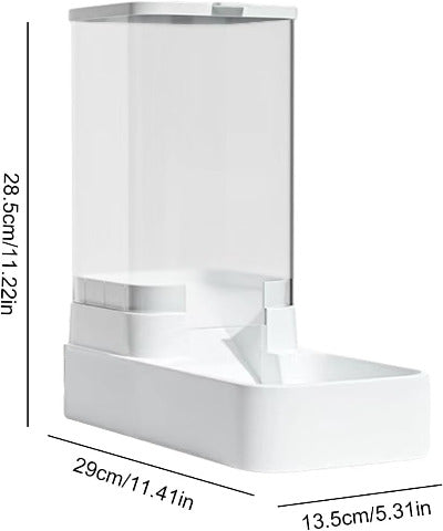 dimensions du Distributeur de croquettes pour chat - Eau & Croquettes 