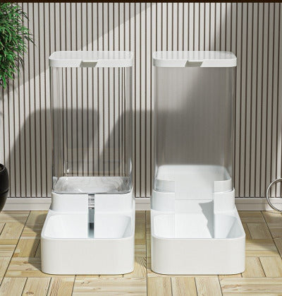 Distributeur de croquettes pour chat - Eau & Croquettes vides