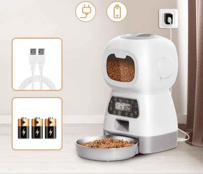 Distributeur de croquettes pour chat programmable - Nono piles et câble