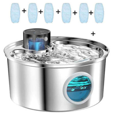 Fontaine a eau chat sans fil et silencieux avec 6 flitres