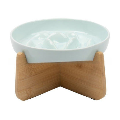 Gamelle anti glouton chat Céramique Poissons - Chat - Mellow